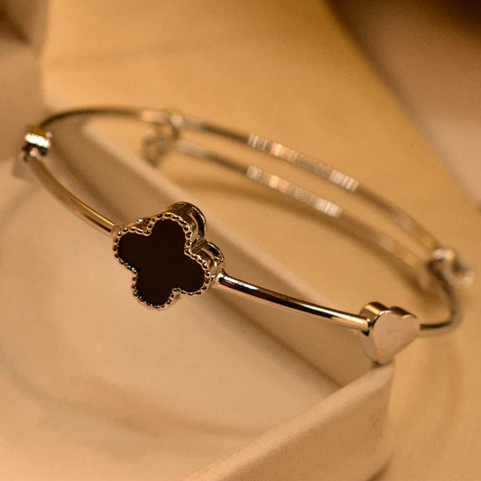 Silver Plated flower Bracelet for Girls/Women