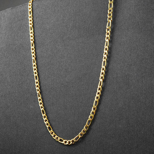 8mm Golden Figaro Neck Chain For Men