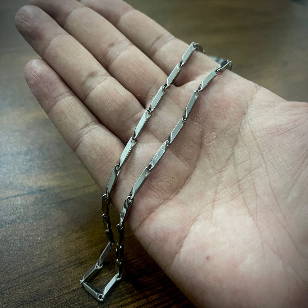Silver Rice Chain For Men