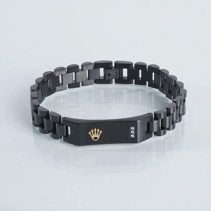 Black RLX Crown Jubilee Bracelet