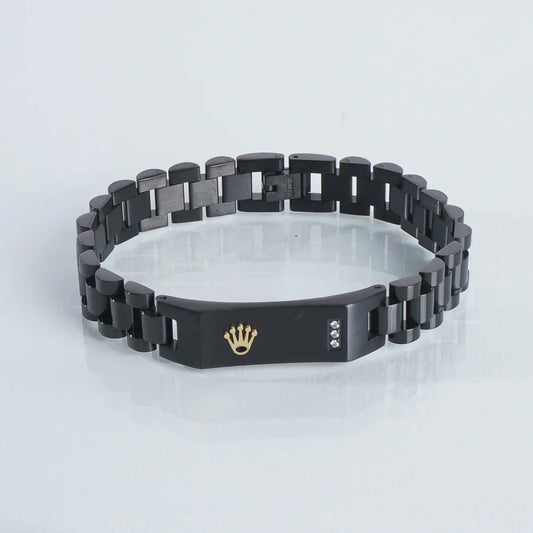Black RLX Crown Jubilee Bracelet