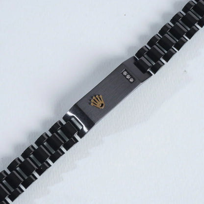 Black RLX Crown Jubilee Bracelet