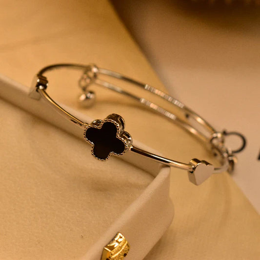 Silver Plated flower Bracelet for Girls/Women