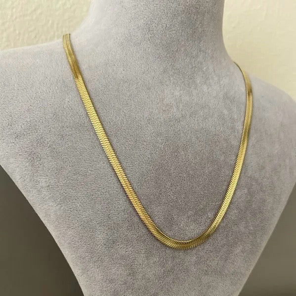 Golden Snake Chain Necklace