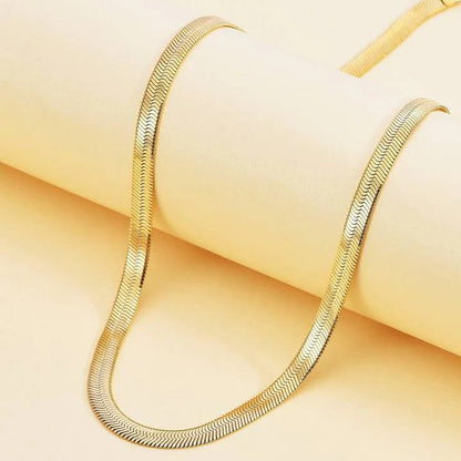 Golden Snake Chain Necklace