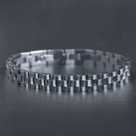 Silver RLX Plain Bracelet