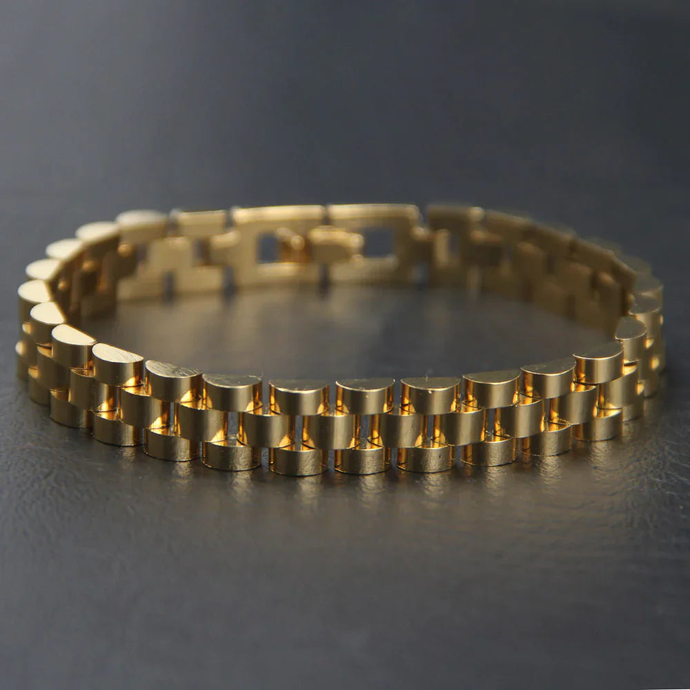 Golden RLX Plain Bracelet