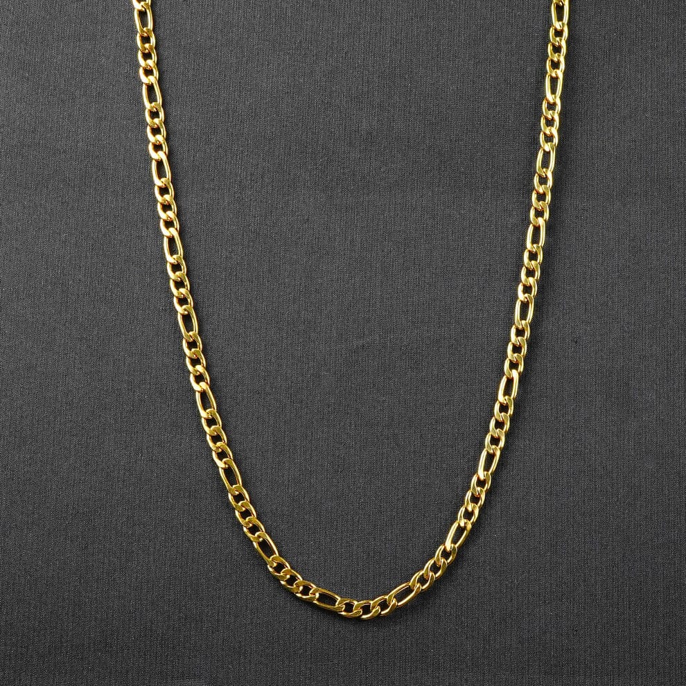 8mm Golden Figaro Neck Chain For Men