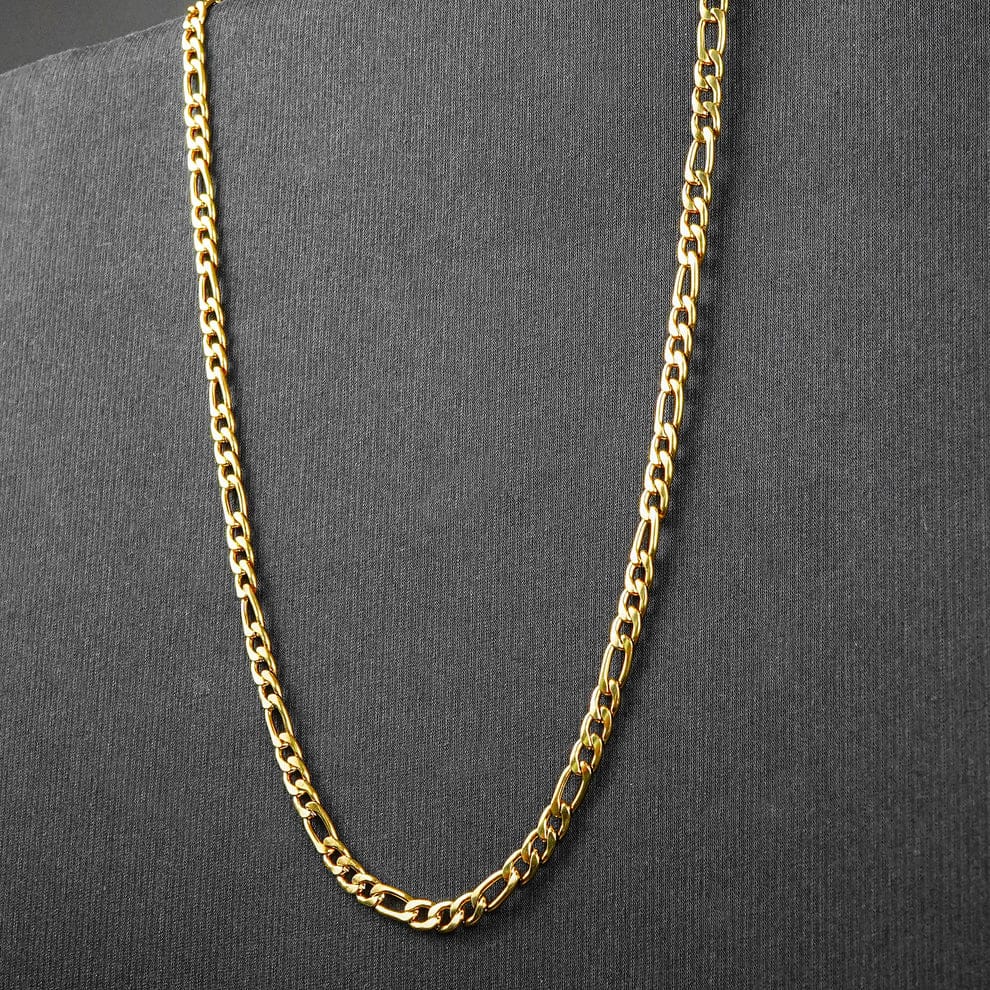 8mm Golden Figaro Neck Chain For Men