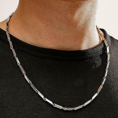 Silver Rice Chain For Men