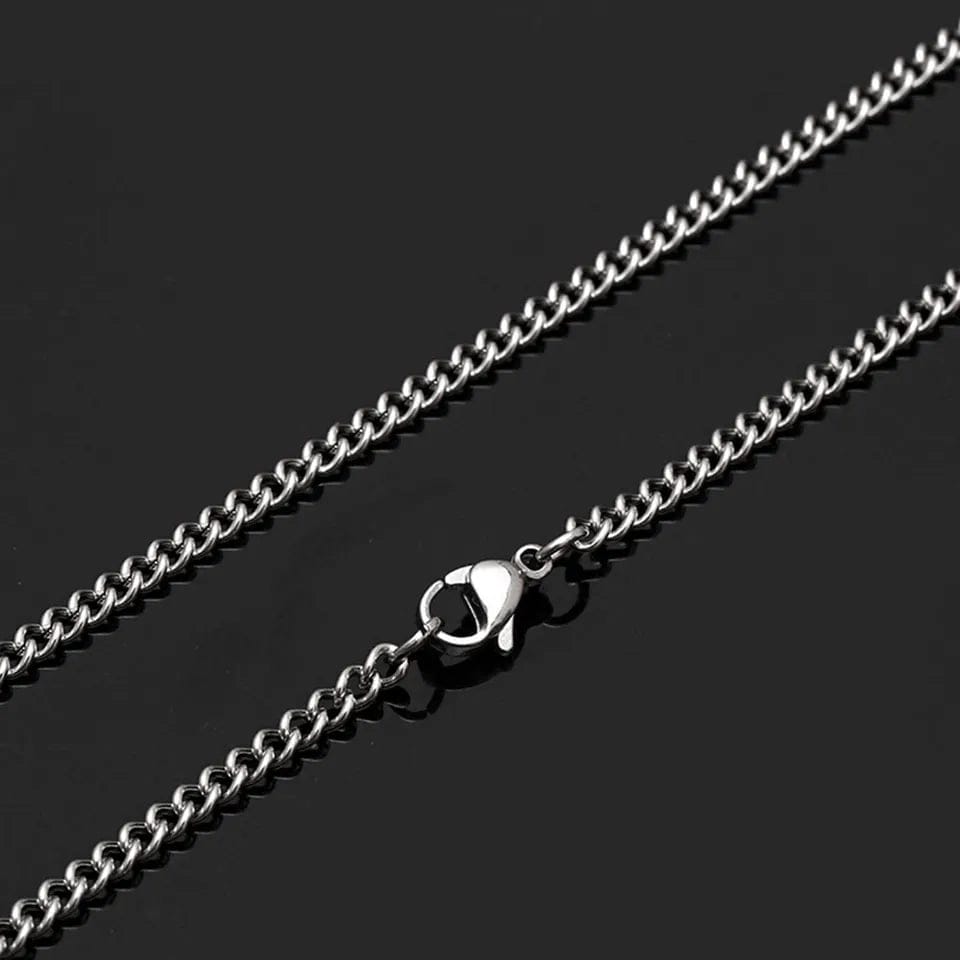 2mm Silver Light weight Link Neck Chain For Men