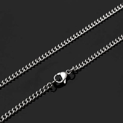 2mm Silver Light weight Link Neck Chain For Men