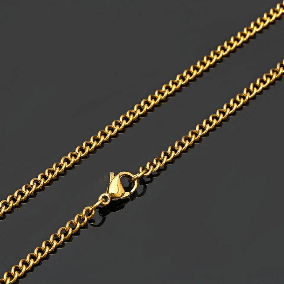 2mm Golden Light weight Link Neck Chain For Men