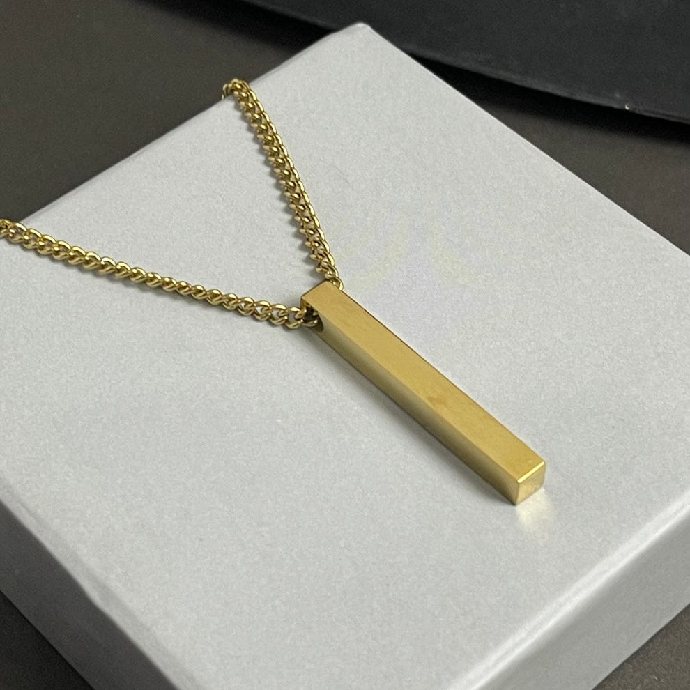 Premium Golden Vertical Bar Pendant