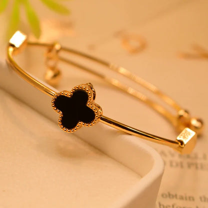 Golden Plated flower Bracelet for Girls/Women
