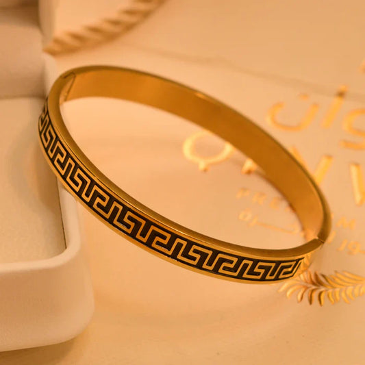 Luxury Fancy Stainless Steel Versace Bangle for Girls/Women